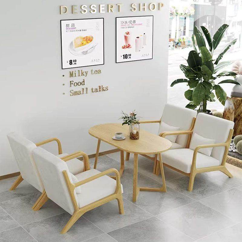 咖啡厅桌椅组合网红奶茶店洽谈卡座复古清吧简约休闲实木沙发商用,淘宝优惠券,粉丝福利购,淘宝优惠卷