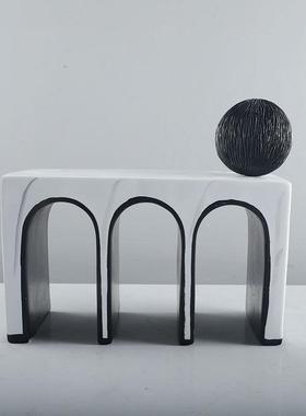 M创意居拱门艺术摆件底座家书房GD-A1411装饰品酒店台柜摆设树前