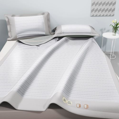 2024新款冰丝凉席夏季藤席冰藤竹席子家用单双人宿舍可水洗床垫 - 图2