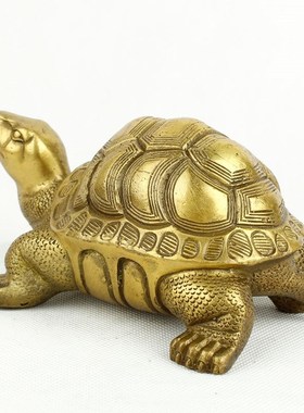 铜龟摆件 铜乌龟摆件 铜龟金钱龟龟神龟献瑞铜器办公室摆件