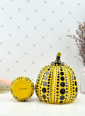 工艺品草间弥生波点南瓜装饰雕塑摆件客厅家居生活现代品个性玄关