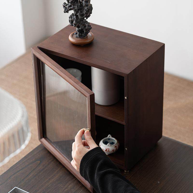 胡木储物柜茶桌桌面桃餐边柜置物柜ISM客茶具收纳柜子木质桌上厅,淘宝优惠券,粉丝福利购,淘宝优惠卷