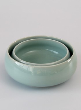 文房笔洗 茶具零配 烟灰缸冰裂纹陶瓷茶洗水仙花器小鱼缸 杯洗