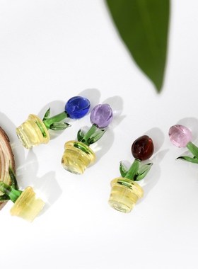 淄博博山陶瓷琉璃大观园创意车内饰品汽车载摆件仙人掌太阳花套装