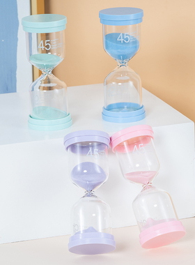 简约时间管理沙漏计时器摆件儿童刷牙吃饭倒计时提醒器学生小礼物