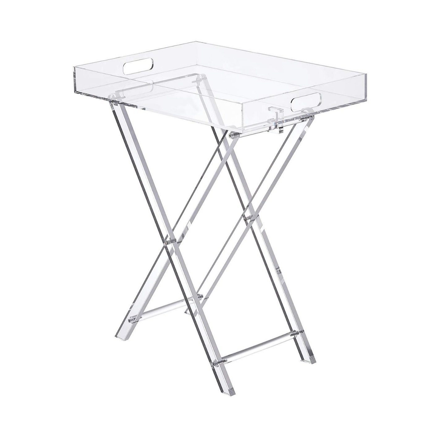 2290亚克力折叠桌便携式茶几网红透明咖啡桌简约床头收纳置物托盘,淘宝优惠券,粉丝福利购,淘宝优惠卷