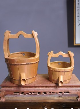 陶瓷循环流水鱼缸家用流水摆件配件DIY造景水景鱼池石磨养鱼装饰