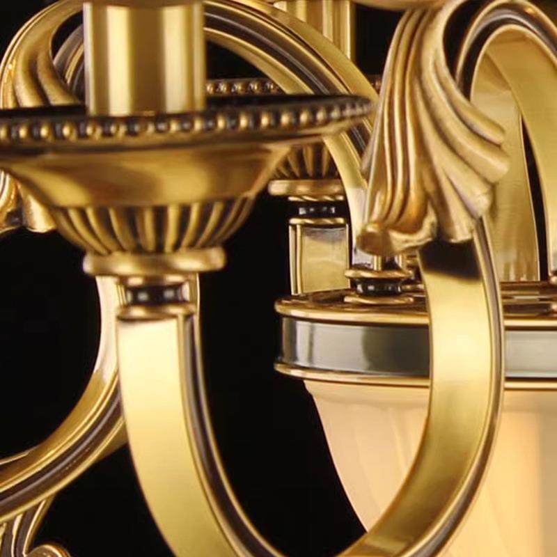 美式简约客厅20216饭厅古典铜灯具1大气别墅卧全室书房HLED吊灯40,淘宝优惠券,粉丝福利购,淘宝优惠卷