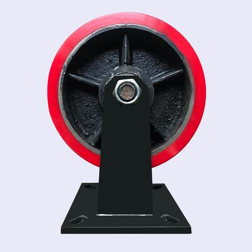 聚型氨酯重加万向脚轮工业脚轮音材质厚DSW钢制底板除承载重力强 - 图1