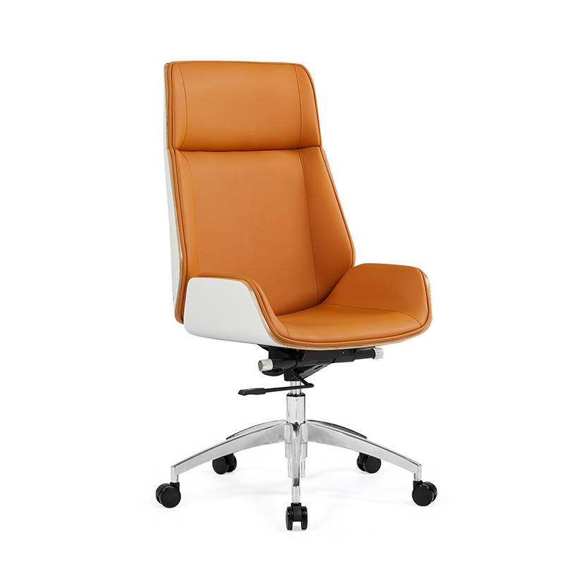 办公室烤漆老板椅班前椅现代轻奢带滚轮可旋转久坐不累可后仰皮椅,淘宝优惠券,粉丝福利购,淘宝优惠卷