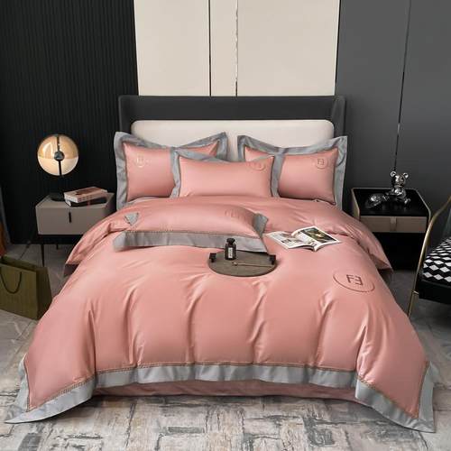 厂家直销钻新CRM-MLD款60长绒棉烫时尚简支四件套床约上用品 - 图1