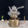New copper tea stove air tea lamp Gongfu tea set water stove retro tea brewing utensil