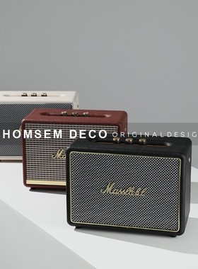 现代创意复古音响桌面摆件样板间客厅玄关酒柜装饰品书房书架摆设