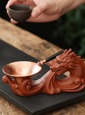 十二生肖龙家居装饰摆件办公室茶室茶桌摆设茶漏笔架精品茶宠茶玩