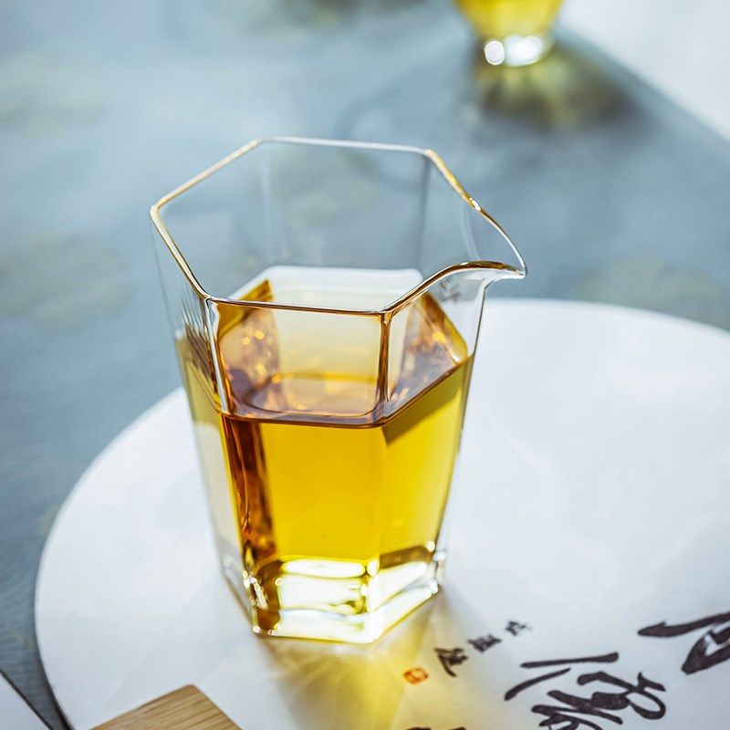 美斯尼玻璃杯公道杯耐热分茶器茶海单个公杯高硼硅分茶杯功夫茶具 - 图1