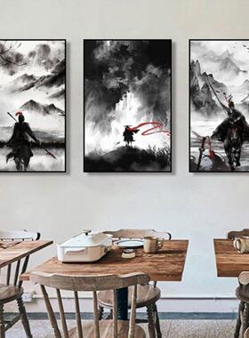 《三国五虎图》，水墨画，壁画，常山赵志龙，古风挂画，2024年新