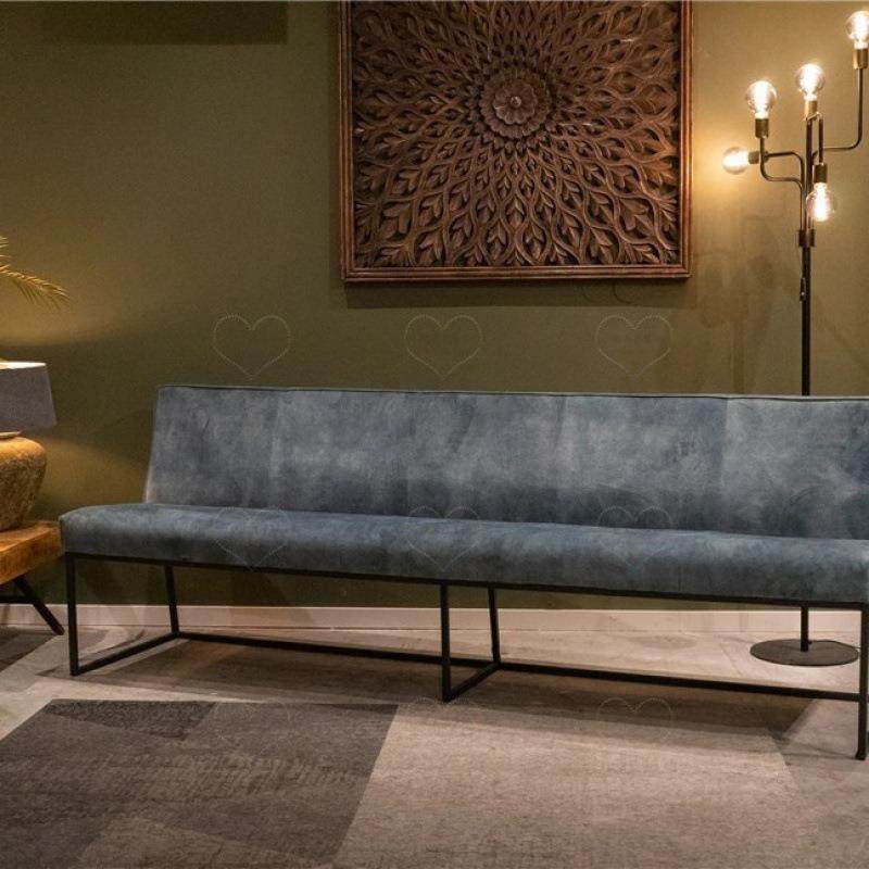 复古lofe工业风长条凳餐厅餐椅带靠背铁艺椅子双三四座皮革长条椅,淘宝优惠券,粉丝福利购,淘宝优惠卷