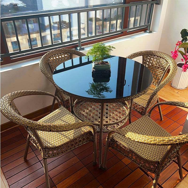 藤椅三件套茶桌阳台小桌椅户外庭院露天休闲藤编椅子茶几组合花园,淘宝优惠券,粉丝福利购,淘宝优惠卷