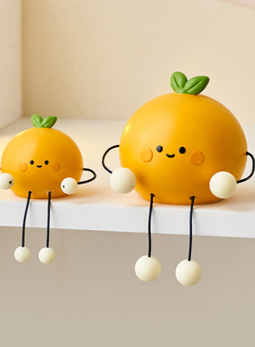 可爱吊脚娃娃摆件家居桌面电视柜洞洞板儿童房装饰品摆设生日礼物