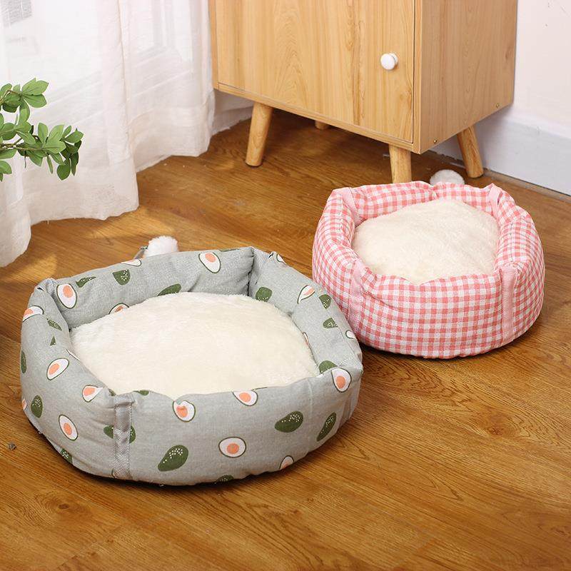 猫窝冬季圆形窝四季通用狗窝四季小型犬泰迪狗狗垫子宠物用品,淘宝优惠券,粉丝福利购,淘宝优惠卷