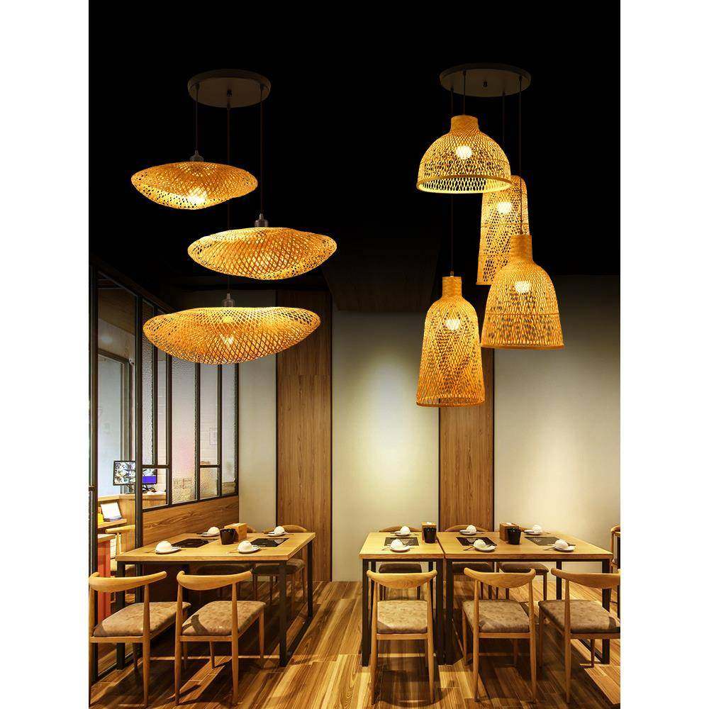 复竹编组合灯餐厅卧客厅民宿灯笼中式室古藤编501多头楼梯竹艺灯,淘宝优惠券,粉丝福利购,淘宝优惠卷