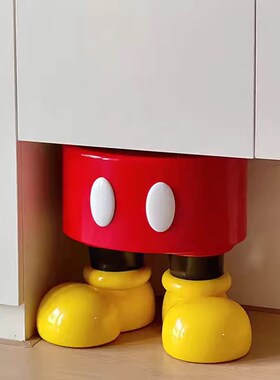 米奇换鞋凳家用门口儿童穿鞋凳可爱创意客厅小矮凳卡通进门小凳子