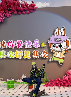 labu拉布网红打卡花墙造景