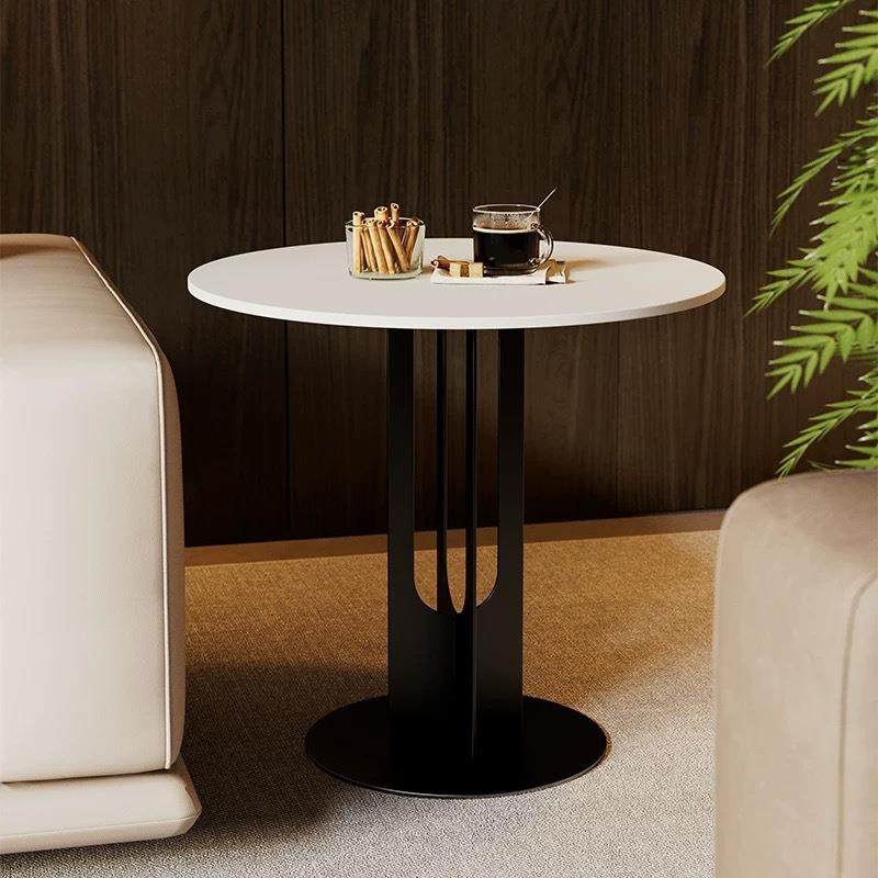 现代简约天然大理石台面小圆桌轻奢沙发边角几,淘宝优惠券,粉丝福利购,淘宝优惠卷