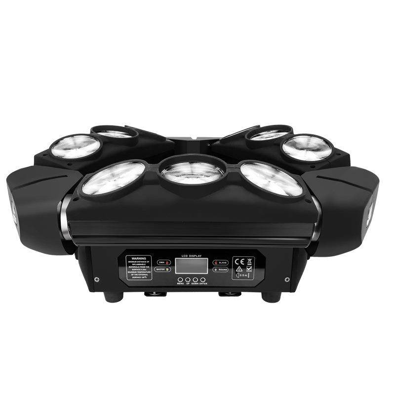 派顿led九眼蜘蛛灯酒吧镭射旋转射灯KTV闪光灯九头鸟舞台光束彩灯,淘宝优惠券,粉丝福利购,淘宝优惠卷