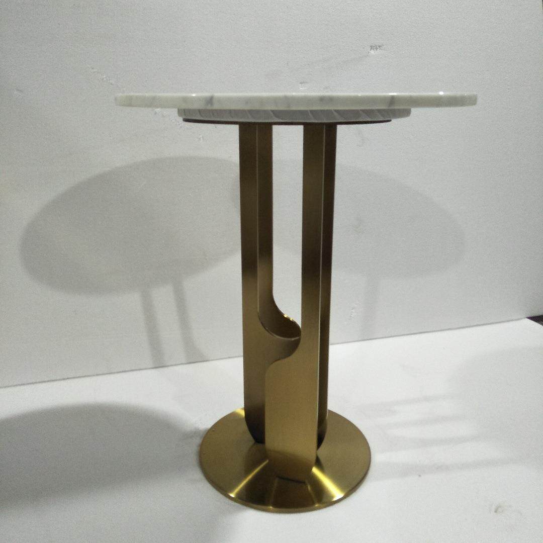 现代简约天然大理石台面小圆桌轻奢沙发边角几,淘宝优惠券,粉丝福利购,淘宝优惠卷