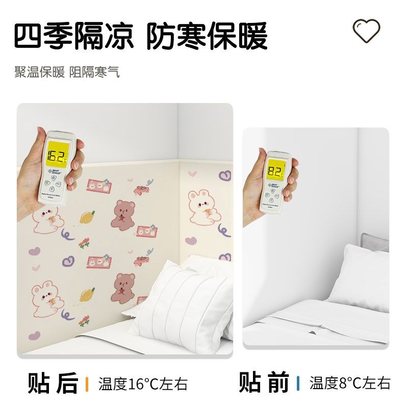 防撞软包墙面贴榻榻米软包床头边墙围垫儿童房婴儿床防磕碰软垫贴 - 图0