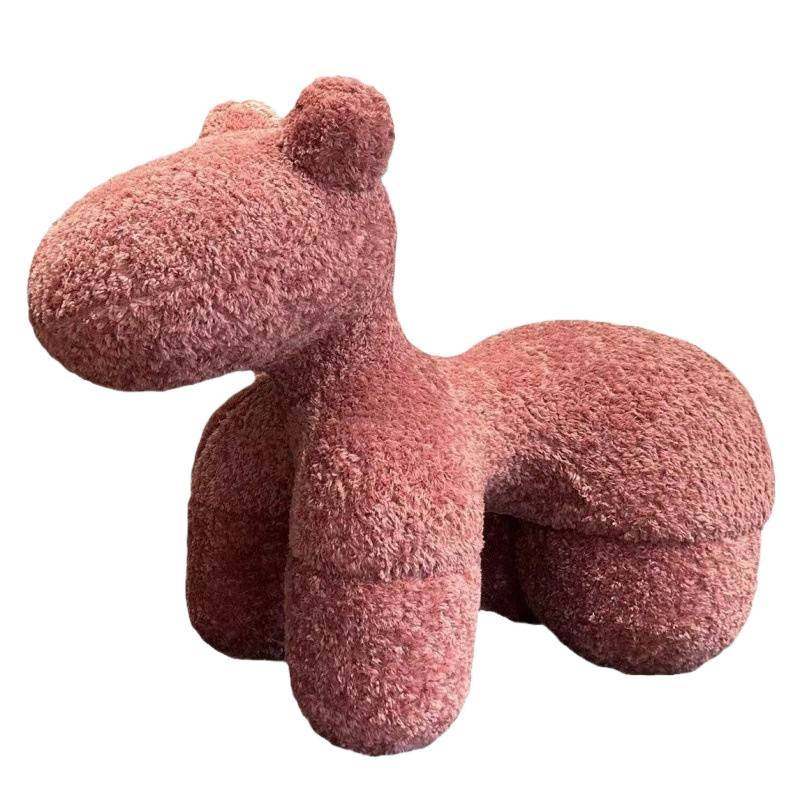 小马椅儿童定型棉客厅懒人沙发成人家用羊羔网红创意座椅动物坐凳,淘宝优惠券,粉丝福利购,淘宝优惠卷