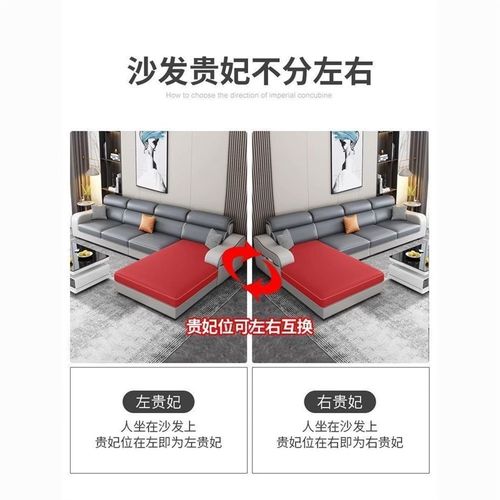 汇跃新款科技布沙发简约大小户型出租房折叠L型客厅组合布艺沙发 - 图3