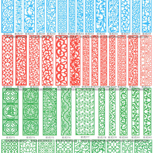 欧韩风格花格客厅玄关隔断镂空雕花板电视背景墙pvc雕花板镂空板 - 图1