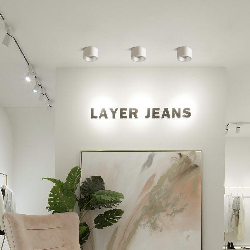 led明装筒灯深杯防眩吸顶式免开孔圆形店铺商用cob工程吊装圆筒灯 - 图3