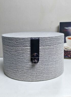简约现代样板房收纳桶装饰盒家居软装饰品摆件衣帽间布艺收纳圆盒