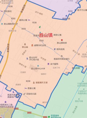 2021新款慈溪市地图贴图办公室挂图高清防水墙壁贴超大装饰画定制