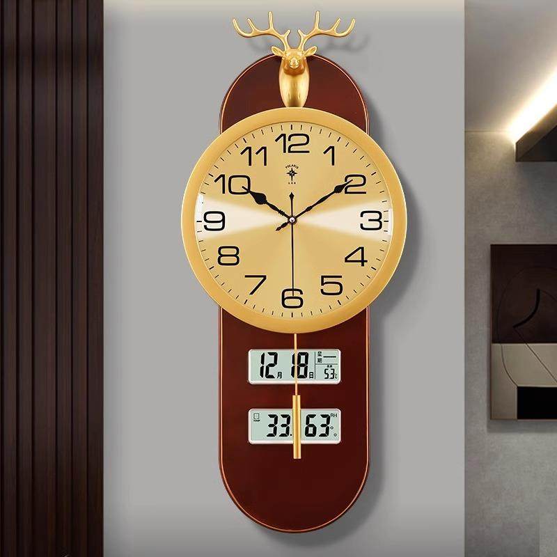 新中式万年历轻奢2283孔钟客厅时家用尚多功能免挂打挂墙时钟表,淘宝优惠券,粉丝福利购,淘宝优惠卷