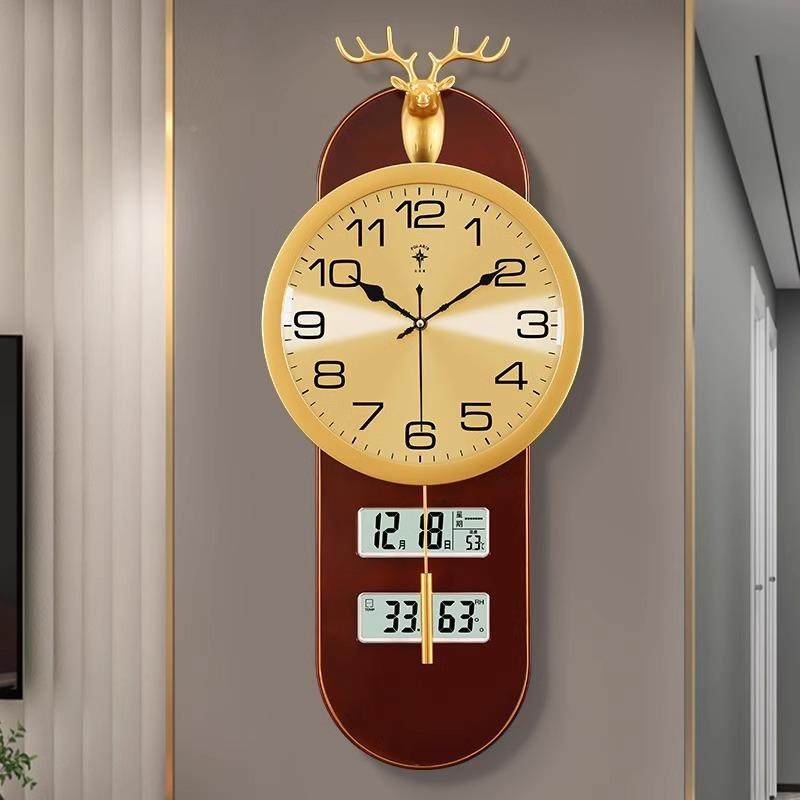 新中式万年历轻奢2283孔钟客厅时家用尚多功能免挂打挂墙时钟表,淘宝优惠券,粉丝福利购,淘宝优惠卷