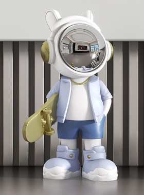 太空人宇航员家居玄关酒柜桌面摆件高级感装饰品乔迁开业礼物