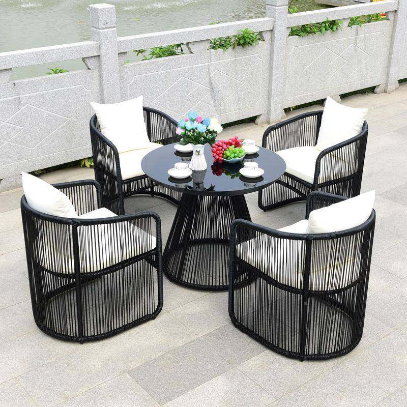 外组合桌椅庭院露天防防晒带伞藤编具组合阳户台休闲藤家椅三件水,淘宝优惠券,粉丝福利购,淘宝优惠卷