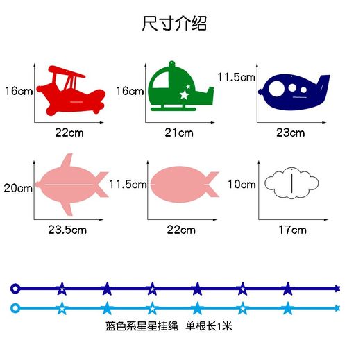 幼儿园教室吊饰走廊挂饰店铺游乐场创意吊顶装饰卡通飞机挂件儿童 - 图0