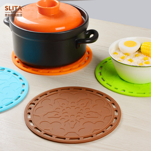 大号硅胶隔热垫餐桌垫防烫家用碗垫子防热垫盘垫汤垫砂锅垫耐高温 - 图0