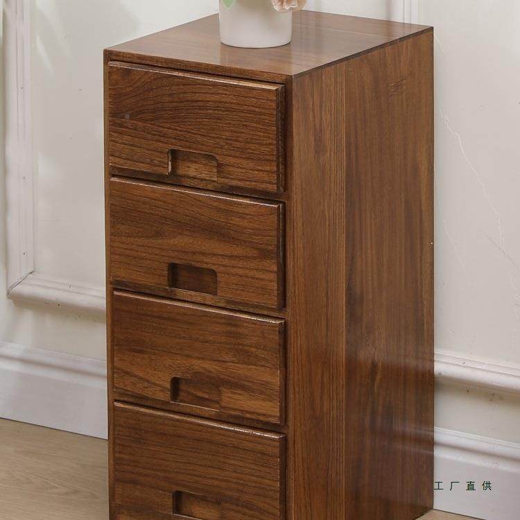 床头迷你卧室边柜夹柜型极窄柜25cm缝收纳柜EWL小胡桃色超窄实木,淘宝优惠券,粉丝福利购,淘宝优惠卷