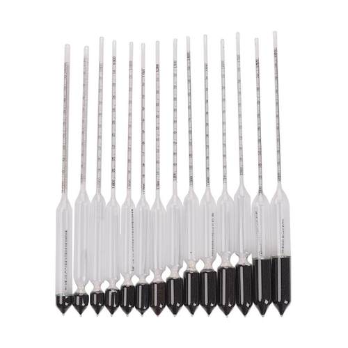 密度计比重实液计体高精度十只组木盒四子NUV装酸碱浓度计验室工 - 图3