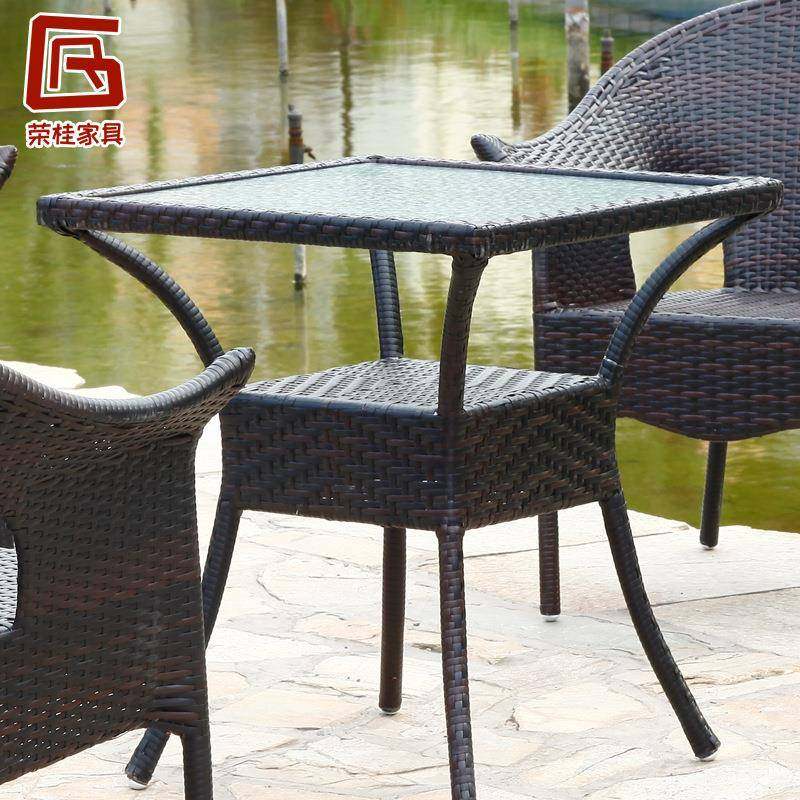 户外藤编桌椅小茶几简约现代庭院圆桌子休闲户外靠背椅桌子组合,淘宝优惠券,粉丝福利购,淘宝优惠卷