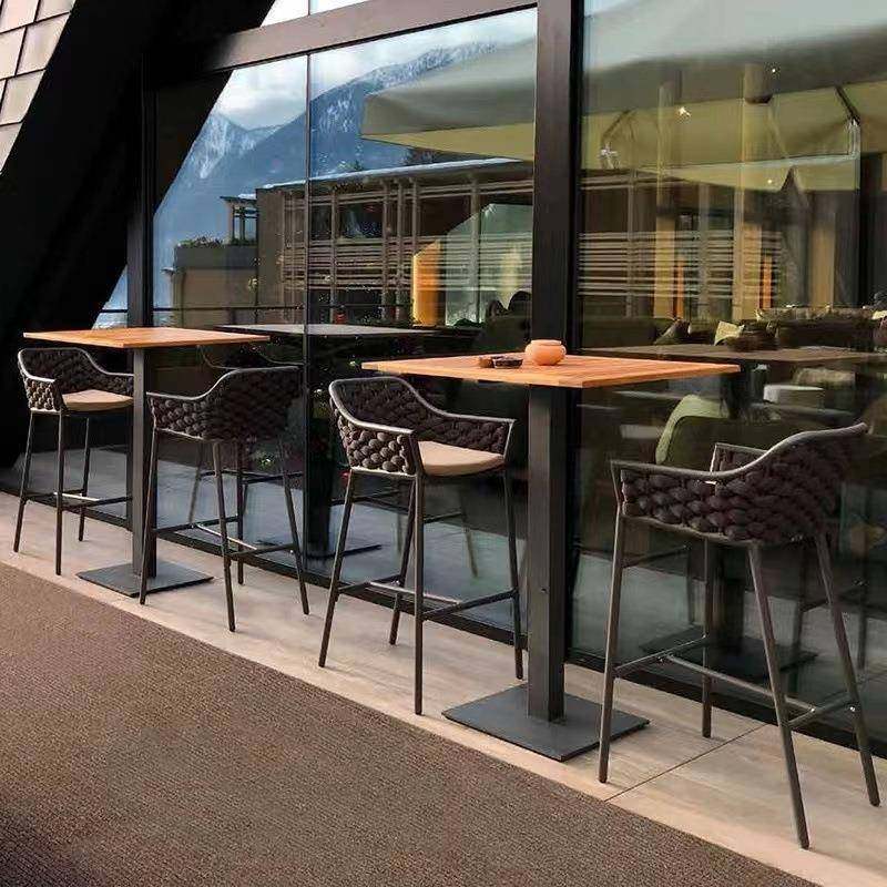 户外桌椅藤编吧椅高脚凳室外别墅露天酒吧民宿花园休闲吧凳吧台椅,淘宝优惠券,粉丝福利购,淘宝优惠卷