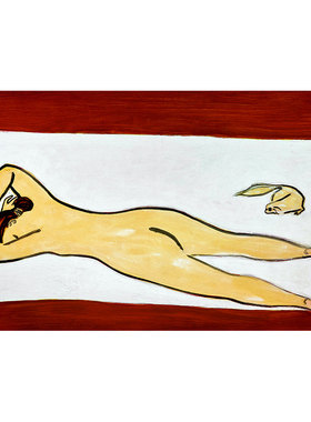 常玉装饰画世界名画玄关走道客厅卧室床头餐厅挂画花毯子上的女子