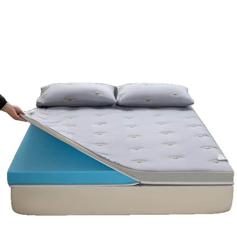 新款A类针织棉乳胶记忆海绵床垫 家用可折叠加厚学生宿舍单人褥子,淘宝优惠券,粉丝福利购,淘宝优惠卷