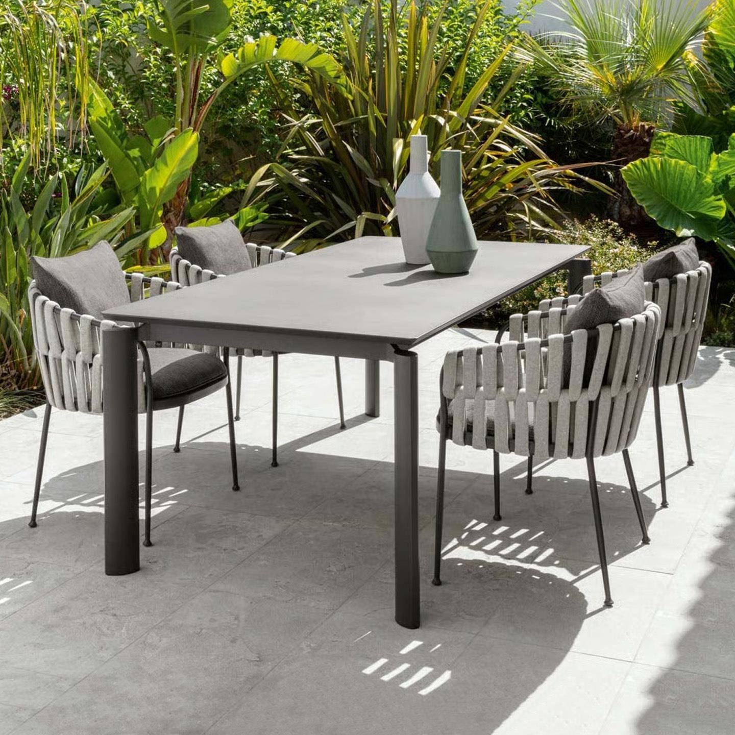 户外沙发庭院室外阳台客厅藤椅沙发组合露天休闲铝合金藤编家具 - 图2